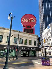 Coca-Cola neon sign on Olympia Building in Atlanta, Georgia