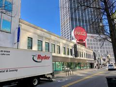 Olympia Building in Atlanta, Georgia with modern glass facade and clear sky