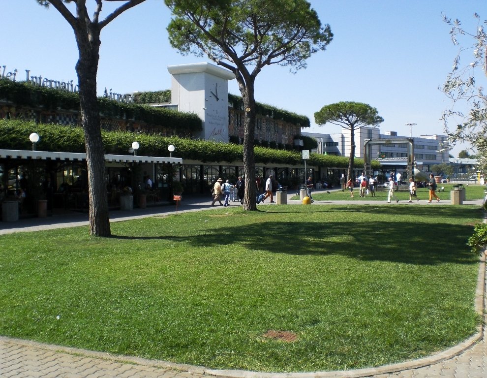 Exterior of Galileo Galilei Airport in Pisa