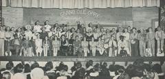 Vintage Grand Ole Opry billboard advertisement from 1944 in black and white