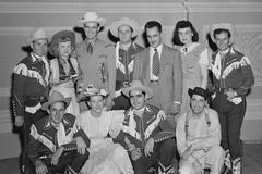 Portrait of Grand Ole Opry performers at Carnegie Hall in 1947