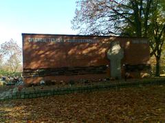 Osobowice Cemetery remembrance wall in Wroclaw with names from 1945 to 1956