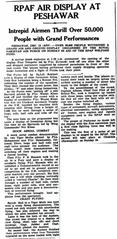 Royal Canadian Air Force aircraft performing air display on 12 December 1949