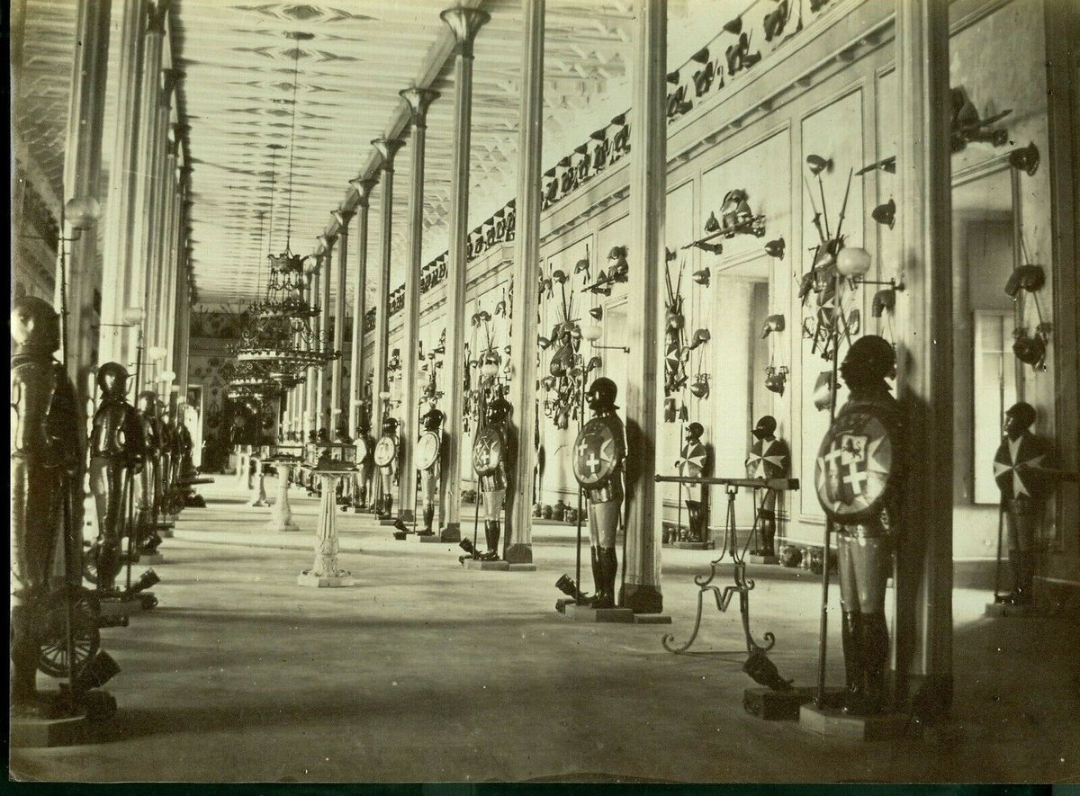 Armoury of Grandmaster's Palace painting by H. Agius from 1881