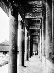 Exterior view of the Qianqing Palace, also known as the Palace of Heavenly Purity, in China