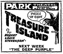 1920 advertisement for the Park Theatre in Boston Massachusetts USA