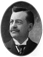 Portrait of Eugene Tompkins, proprietor of the Boston Theatre, Boston, USA, 1850-1909