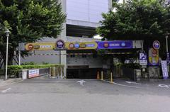 Taipei Stadium underground parking lot entrance from Section 3, Bade Road