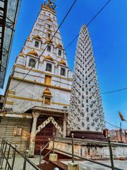 Pashupatinath temple in Mandsaur, Madhya Pradesh on the banks of Shivna river with its Maratha-era spire