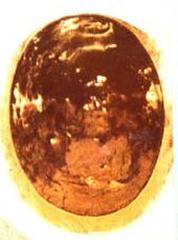 Close-up of the Black Stone in Mecca from the 1970s