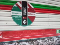 Construction section at Penha Station for integration with Metro Line 2-Green and CPTM Line 11-Coral