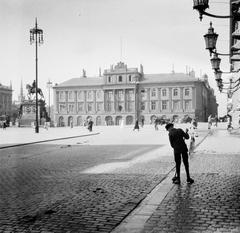 Exterior view of Arvfurstens palats at Gustav Adolfs torg in Stockholm showcasing Swedish architecture