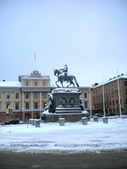 Statue of King Gustav II Adolph of Sweden in Gustav Adolfs torg, Stockholm