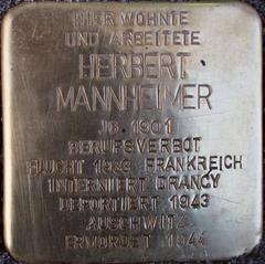 Stolperstein Dedicated To Herbert Mannheimer