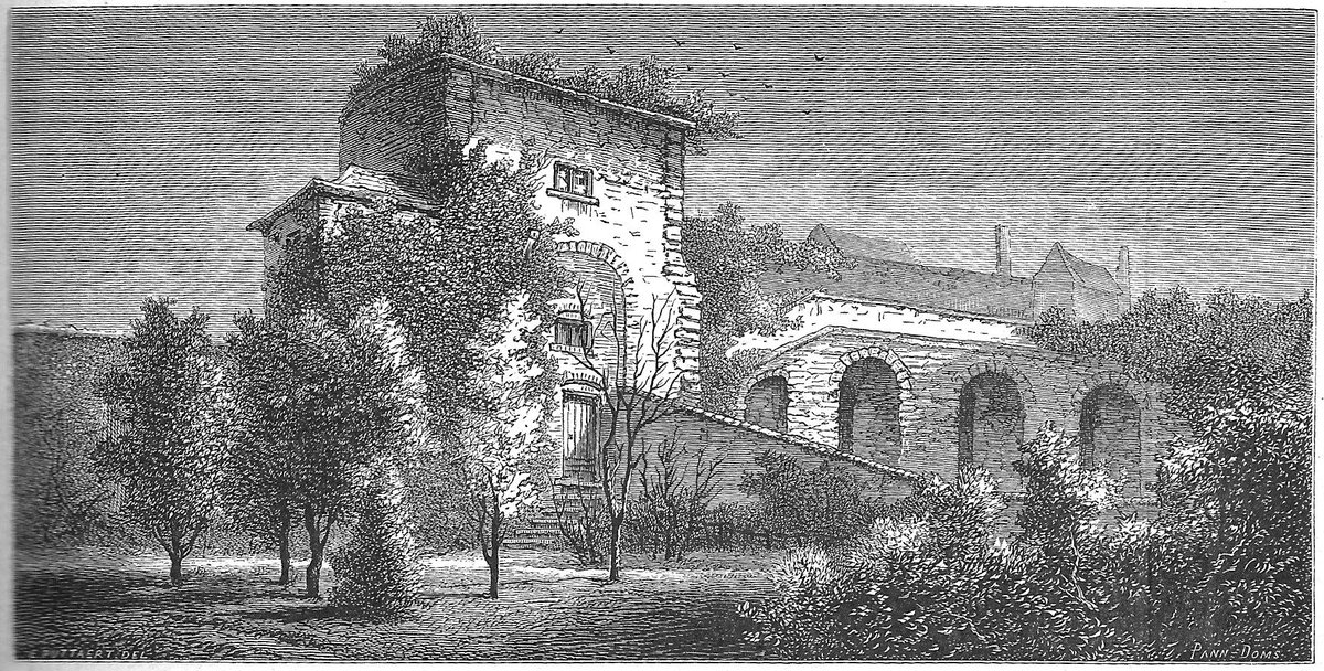 Remains of the first city wall of Brussels as seen in 1882