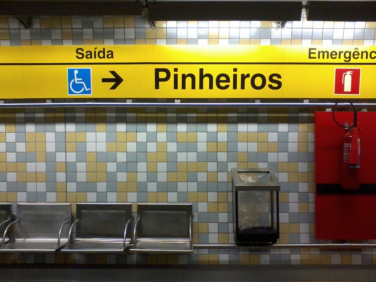 Pinheiros Station on Metro Line 4-Yellow