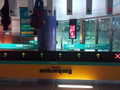 Entrance to Estação Pinheiros station on Line 9-Esmeralda