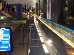 Platform of Pinheiros Station on Yellow Line 4 in São Paulo Metro