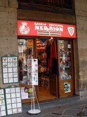 Plaza Barria in Bilbao with historic buildings and plaza square