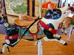 Pig figure on Dentzel Carousel at Please Touch Museum Philadelphia