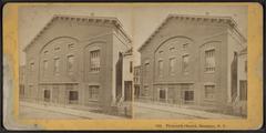 Exterior view of Plymouth Church in Brooklyn, New York