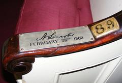 Pew where Abraham Lincoln attended Sunday service at Plymouth Church on February 26, 1860