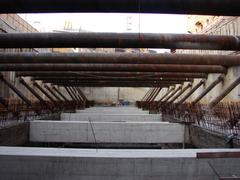 Budapest M4 metro station under construction at Móricz Zsigmond körtér