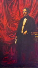 Portrait of Juan Bautista Alberdi painted by Segismundo De Nass in 1922