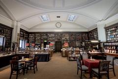 HDR photograph of the main room inside The Portico Library in Manchester, England