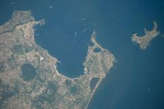 Aerial view of Italy with its distinctive boot-shaped peninsula and surrounding Mediterranean Sea as seen from the International Space Station during Expedition 20