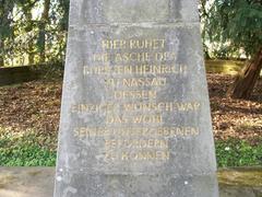 Tomb of Prince Heinrich at Halberg in Saarbrücken