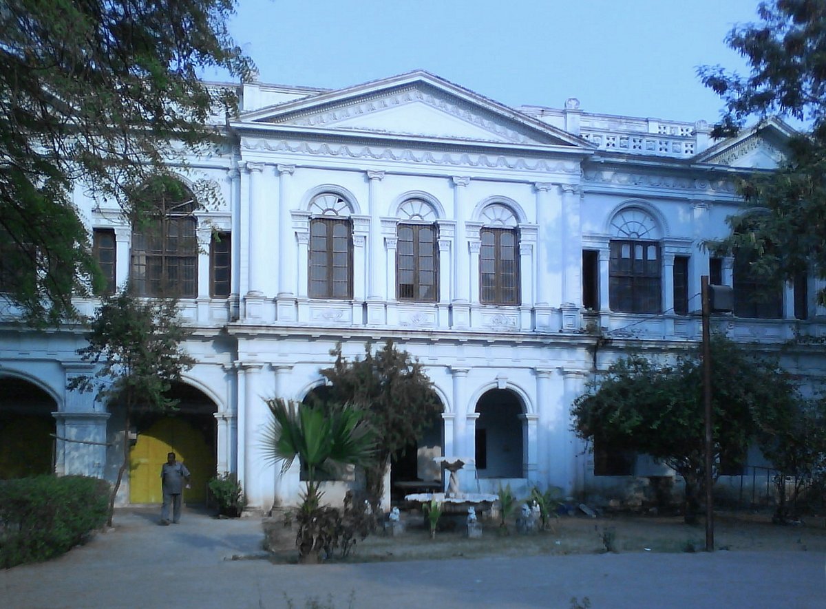 The Nizam's Museum exterior at Purani Haveli in Hyderabad