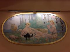 Painting inside the foyer of Théâtre des Champs-Élysées