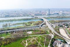Brigittenauer Bridge in Vienna over the Danube Canal