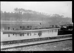 Submarine Montgolfier displayed in Paris in 1918