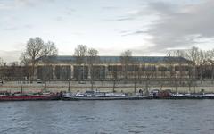 Musée de l'Orangerie in Tuileries Garden Paris seen from Seine River at evening
