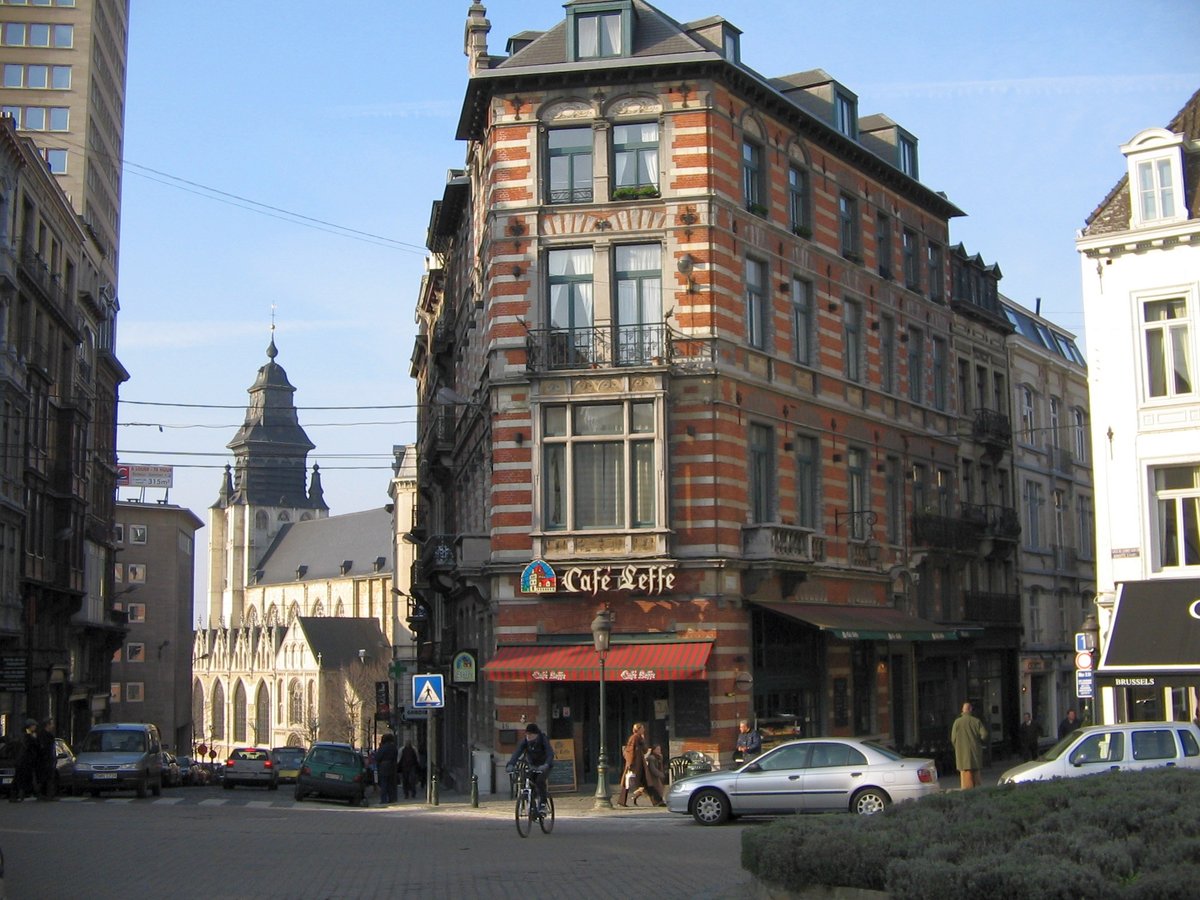 Typical corner pub in Brussels