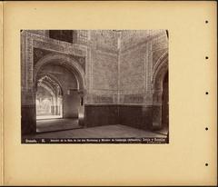 Vintage albumen print photograph showing landscape views from Gibraltar, Ronda, Granada