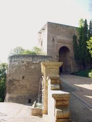 Alhambra in Granada with the Gerechtigkeitstor (Gate of Justice) at dawn