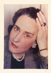 Black and white portrait of Victoria Ocampo by Gisèle Freund