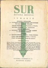 Sur Magazine cover featuring Victoria Ocampo