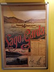 Historical photo of Lake Garda in 1898 showing serene water and surrounding landscape