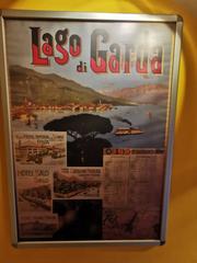 Vintage Lake Garda advertisement poster from 1897