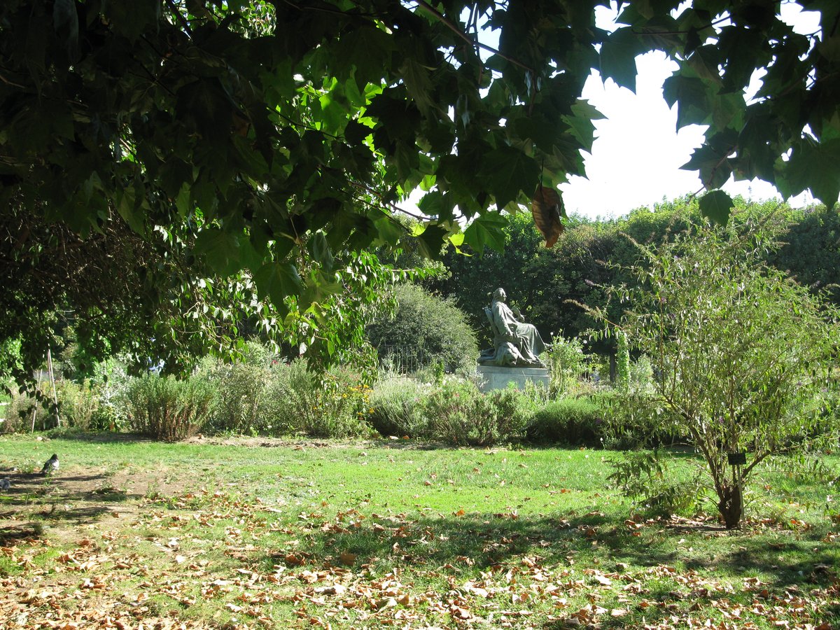 Statue of Georges Leclerc de Buffon in Jardin des Plantes Paris