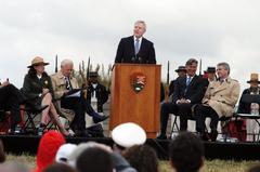 Secretary of the Navy Ray Mabus delivering remarks at Fort McHenry during Baltimore Navy Week 2012 War of 1812 commemoration