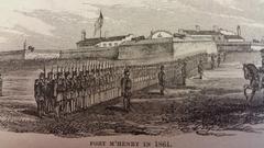 Illustration of Fort McHenry in 1861