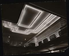 Interior ceiling lighting of Warenhaus Wertheim in Breslau designed by Hermann Dernburg