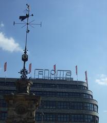 View of Renoma department store facade from Swidnicka street in Wroclaw