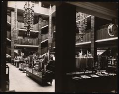 Interior view of the clothing department in Warenhaus Wertheim department store in Breslau, 1929-1930