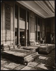 Interior view of the carpet department at Warenhaus Wertheim in Breslau (now Wroclaw), circa 1929-1930